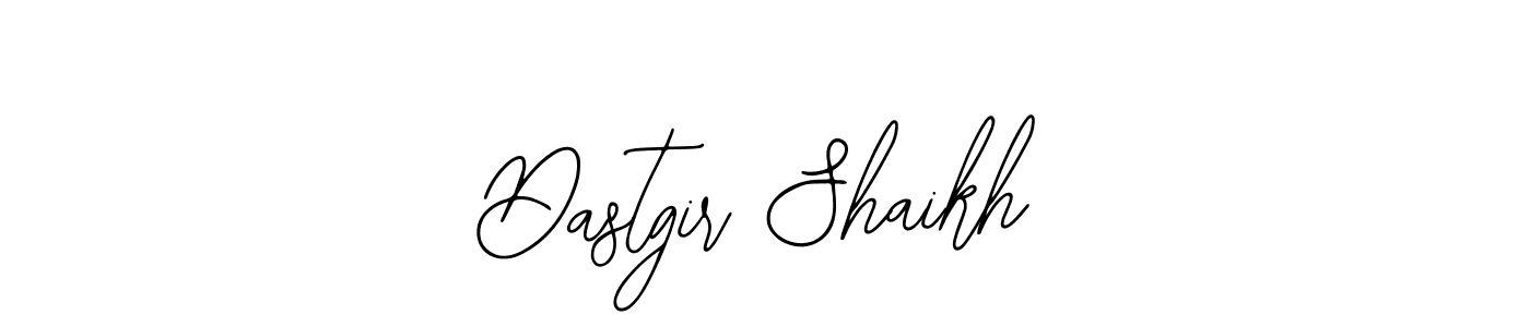 How to make Dastgir Shaikh name signature. Use Bearetta-2O07w style for creating short signs online. This is the latest handwritten sign. Dastgir Shaikh signature style 12 images and pictures png