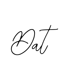 Design your own signature with our free online signature maker. With this signature software, you can create a handwritten (Bearetta-2O07w) signature for name Dat. Dat signature style 12 images and pictures png