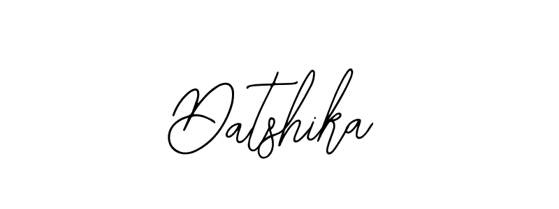 How to make Datshika name signature. Use Bearetta-2O07w style for creating short signs online. This is the latest handwritten sign. Datshika signature style 12 images and pictures png