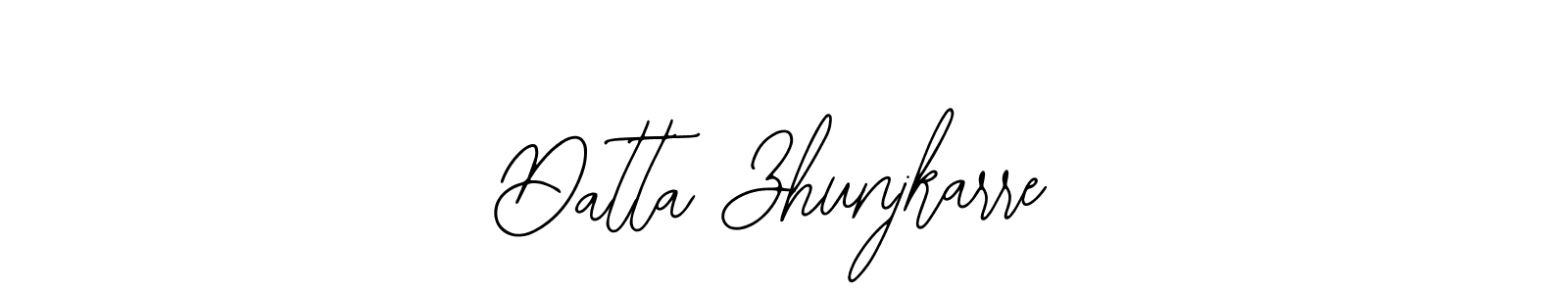 You should practise on your own different ways (Bearetta-2O07w) to write your name (Datta Zhunjkarre) in signature. don't let someone else do it for you. Datta Zhunjkarre signature style 12 images and pictures png