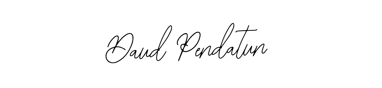 Design your own signature with our free online signature maker. With this signature software, you can create a handwritten (Bearetta-2O07w) signature for name Daud Pendatun. Daud Pendatun signature style 12 images and pictures png