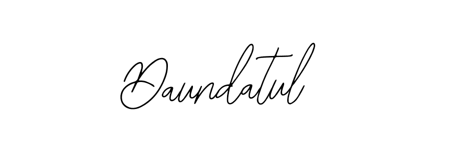 Use a signature maker to create a handwritten signature online. With this signature software, you can design (Bearetta-2O07w) your own signature for name Daundatul. Daundatul signature style 12 images and pictures png