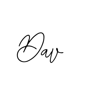 How to make Dav name signature. Use Bearetta-2O07w style for creating short signs online. This is the latest handwritten sign. Dav signature style 12 images and pictures png