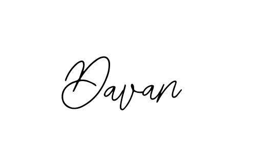 How to make Davan name signature. Use Bearetta-2O07w style for creating short signs online. This is the latest handwritten sign. Davan signature style 12 images and pictures png