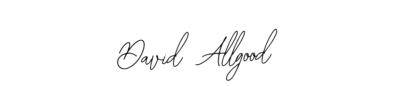 You should practise on your own different ways (Bearetta-2O07w) to write your name (David  Allgood) in signature. don't let someone else do it for you. David  Allgood signature style 12 images and pictures png