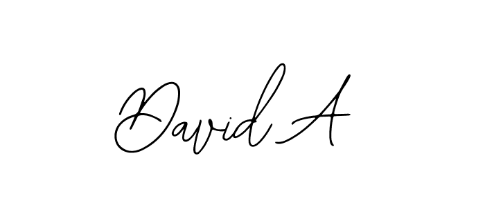 Create a beautiful signature design for name David A. With this signature (Bearetta-2O07w) fonts, you can make a handwritten signature for free. David A signature style 12 images and pictures png