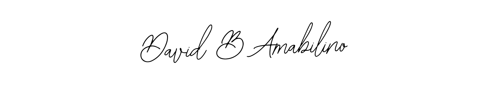 Make a beautiful signature design for name David B Amabilino. With this signature (Bearetta-2O07w) style, you can create a handwritten signature for free. David B Amabilino signature style 12 images and pictures png