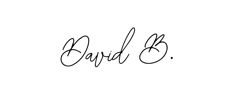 Make a beautiful signature design for name David B.. Use this online signature maker to create a handwritten signature for free. David B. signature style 12 images and pictures png