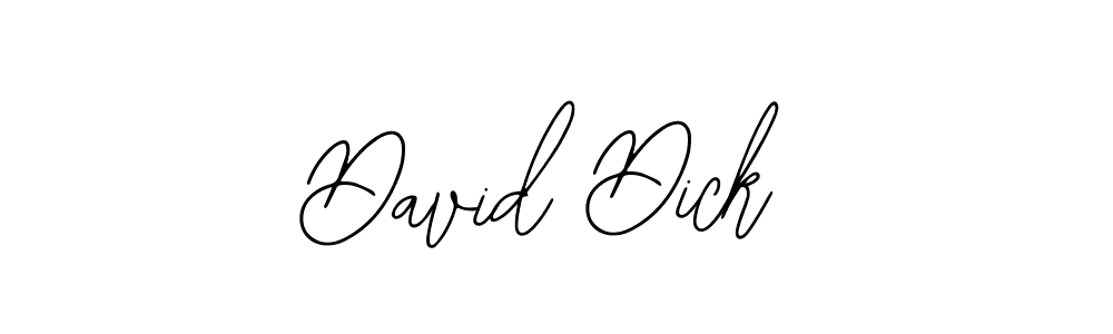 You should practise on your own different ways (Bearetta-2O07w) to write your name (David Dick) in signature. don't let someone else do it for you. David Dick signature style 12 images and pictures png