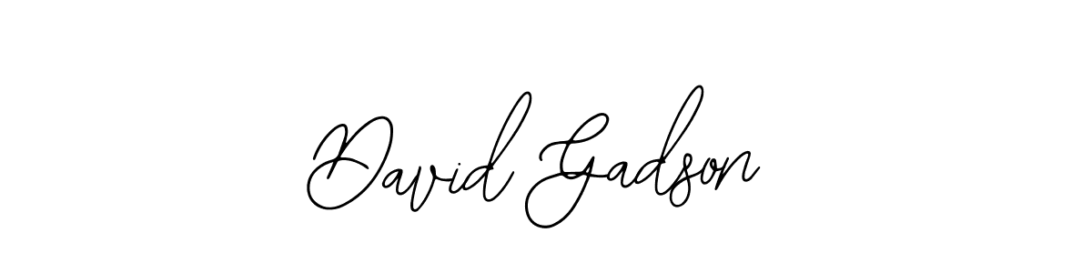 You should practise on your own different ways (Bearetta-2O07w) to write your name (David Gadson) in signature. don't let someone else do it for you. David Gadson signature style 12 images and pictures png