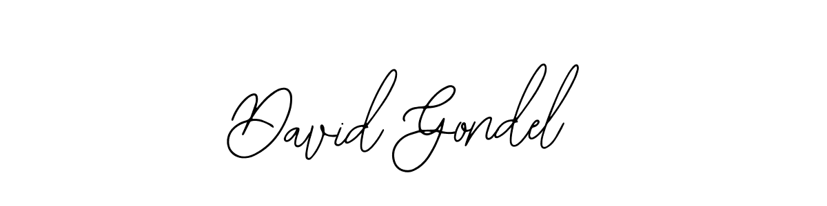 How to make David Gondel signature? Bearetta-2O07w is a professional autograph style. Create handwritten signature for David Gondel name. David Gondel signature style 12 images and pictures png