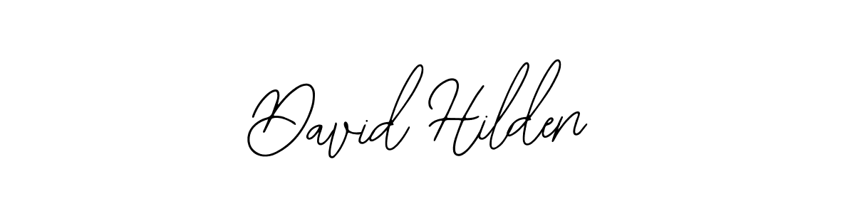 You should practise on your own different ways (Bearetta-2O07w) to write your name (David Hilden) in signature. don't let someone else do it for you. David Hilden signature style 12 images and pictures png