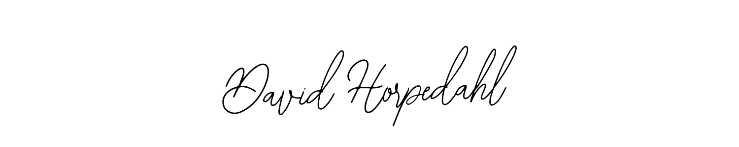 You should practise on your own different ways (Bearetta-2O07w) to write your name (David Horpedahl) in signature. don't let someone else do it for you. David Horpedahl signature style 12 images and pictures png