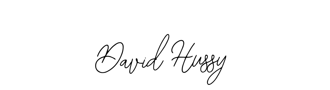 You should practise on your own different ways (Bearetta-2O07w) to write your name (David Hussy) in signature. don't let someone else do it for you. David Hussy signature style 12 images and pictures png