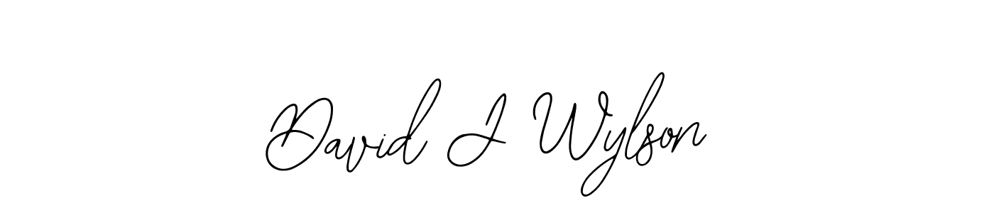 The best way (Bearetta-2O07w) to make a short signature is to pick only two or three words in your name. The name David J Wylson include a total of six letters. For converting this name. David J Wylson signature style 12 images and pictures png