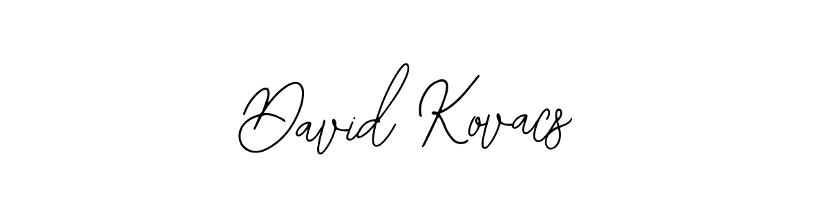 How to make David Kovacs name signature. Use Bearetta-2O07w style for creating short signs online. This is the latest handwritten sign. David Kovacs signature style 12 images and pictures png