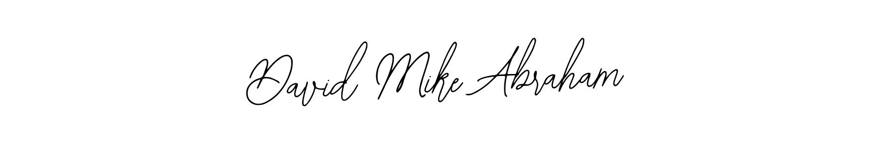 You should practise on your own different ways (Bearetta-2O07w) to write your name (David Mike Abraham) in signature. don't let someone else do it for you. David Mike Abraham signature style 12 images and pictures png