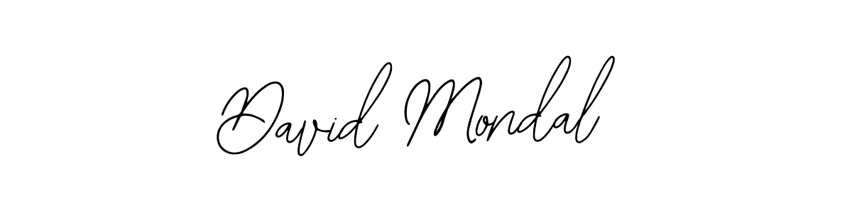 You should practise on your own different ways (Bearetta-2O07w) to write your name (David Mondal) in signature. don't let someone else do it for you. David Mondal signature style 12 images and pictures png