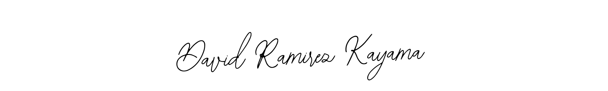 How to make David Ramirez Kayama name signature. Use Bearetta-2O07w style for creating short signs online. This is the latest handwritten sign. David Ramirez Kayama signature style 12 images and pictures png