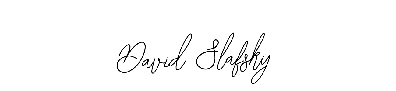 Use a signature maker to create a handwritten signature online. With this signature software, you can design (Bearetta-2O07w) your own signature for name David Slafsky. David Slafsky signature style 12 images and pictures png