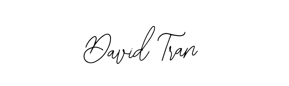 How to make David Tran name signature. Use Bearetta-2O07w style for creating short signs online. This is the latest handwritten sign. David Tran signature style 12 images and pictures png