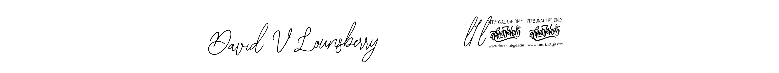 This is the best signature style for the David V Lounsberry        8l1l24 name. Also you like these signature font (Bearetta-2O07w). Mix name signature. David V Lounsberry        8l1l24 signature style 12 images and pictures png