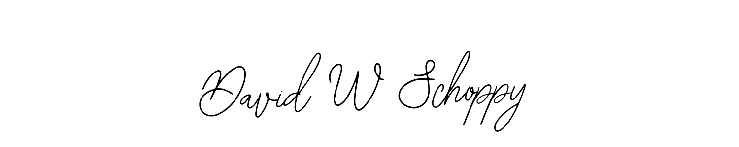 Bearetta-2O07w is a professional signature style that is perfect for those who want to add a touch of class to their signature. It is also a great choice for those who want to make their signature more unique. Get David W Schoppy name to fancy signature for free. David W Schoppy signature style 12 images and pictures png