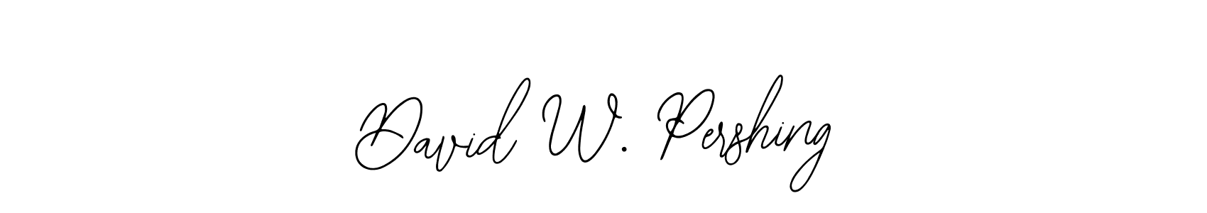 Use a signature maker to create a handwritten signature online. With this signature software, you can design (Bearetta-2O07w) your own signature for name David W. Pershing. David W. Pershing signature style 12 images and pictures png