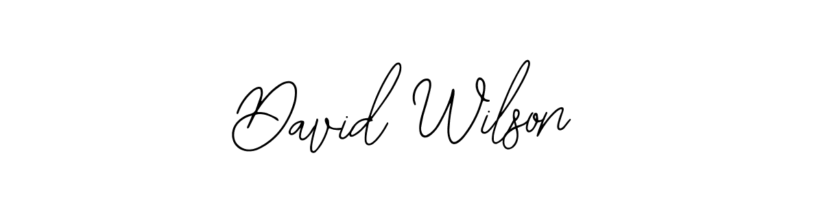 Design your own signature with our free online signature maker. With this signature software, you can create a handwritten (Bearetta-2O07w) signature for name David Wilson. David Wilson signature style 12 images and pictures png