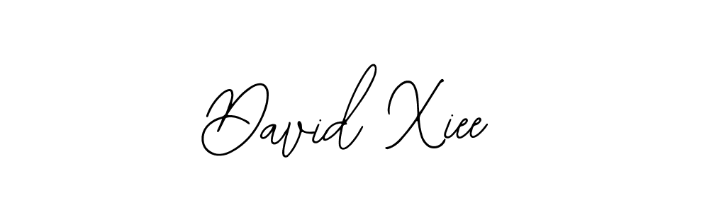 You should practise on your own different ways (Bearetta-2O07w) to write your name (David Xiee) in signature. don't let someone else do it for you. David Xiee signature style 12 images and pictures png