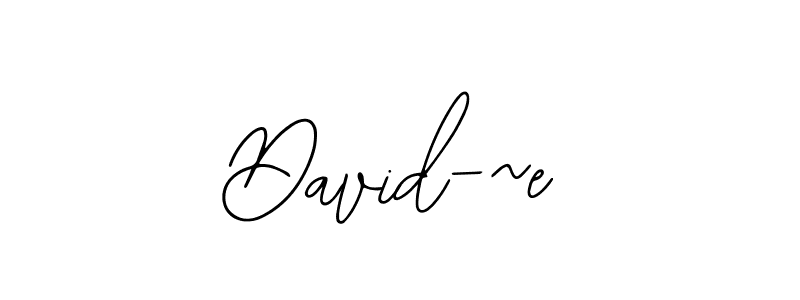 Use a signature maker to create a handwritten signature online. With this signature software, you can design (Bearetta-2O07w) your own signature for name David-~e. David-~e signature style 12 images and pictures png