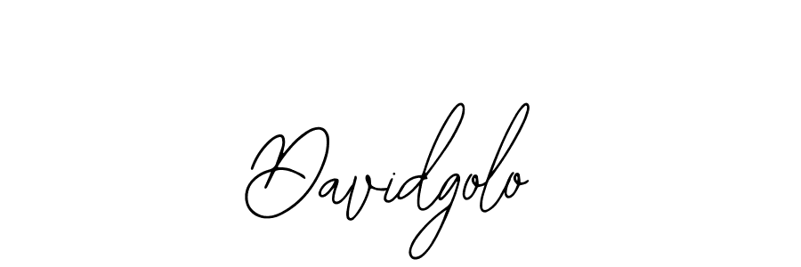 You should practise on your own different ways (Bearetta-2O07w) to write your name (Davidgolo) in signature. don't let someone else do it for you. Davidgolo signature style 12 images and pictures png