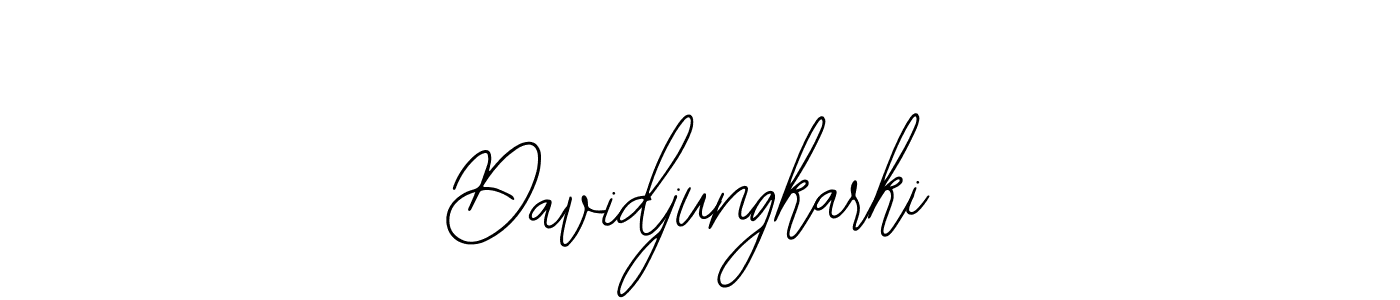 Use a signature maker to create a handwritten signature online. With this signature software, you can design (Bearetta-2O07w) your own signature for name Davidjungkarki. Davidjungkarki signature style 12 images and pictures png