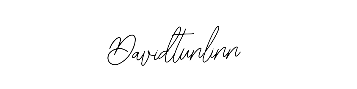 How to make Davidtunlinn name signature. Use Bearetta-2O07w style for creating short signs online. This is the latest handwritten sign. Davidtunlinn signature style 12 images and pictures png