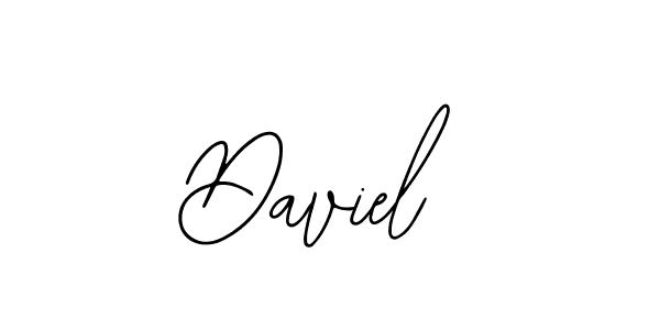 Design your own signature with our free online signature maker. With this signature software, you can create a handwritten (Bearetta-2O07w) signature for name Daviel. Daviel signature style 12 images and pictures png