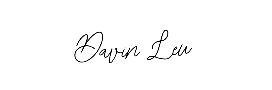 Use a signature maker to create a handwritten signature online. With this signature software, you can design (Bearetta-2O07w) your own signature for name Davin Leu. Davin Leu signature style 12 images and pictures png