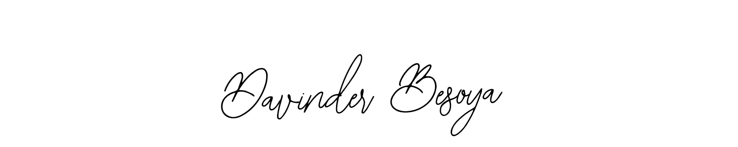 Davinder Besoya stylish signature style. Best Handwritten Sign (Bearetta-2O07w) for my name. Handwritten Signature Collection Ideas for my name Davinder Besoya. Davinder Besoya signature style 12 images and pictures png