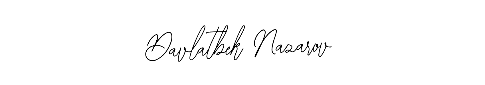 You should practise on your own different ways (Bearetta-2O07w) to write your name (Davlatbek Nazarov) in signature. don't let someone else do it for you. Davlatbek Nazarov signature style 12 images and pictures png