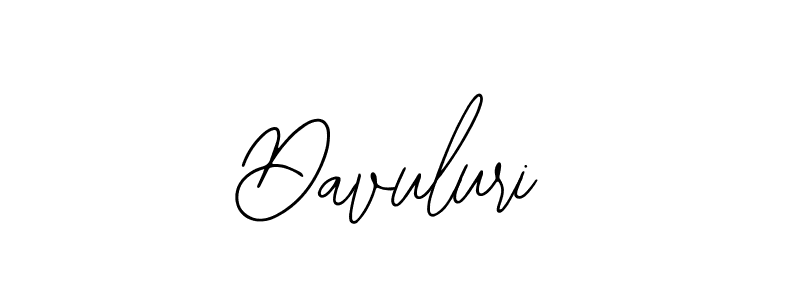 How to make Davuluri name signature. Use Bearetta-2O07w style for creating short signs online. This is the latest handwritten sign. Davuluri signature style 12 images and pictures png