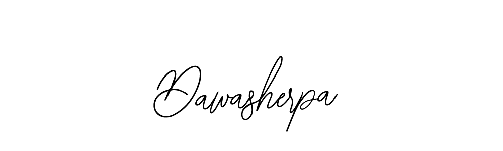 How to make Dawasherpa name signature. Use Bearetta-2O07w style for creating short signs online. This is the latest handwritten sign. Dawasherpa signature style 12 images and pictures png