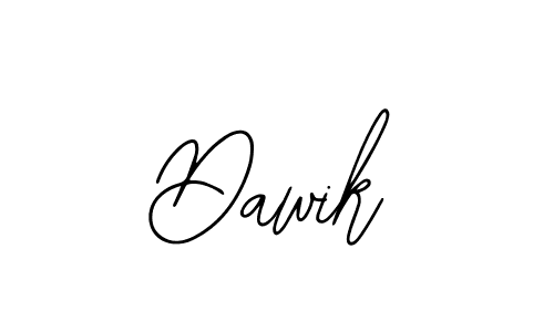 How to make Dawik name signature. Use Bearetta-2O07w style for creating short signs online. This is the latest handwritten sign. Dawik signature style 12 images and pictures png