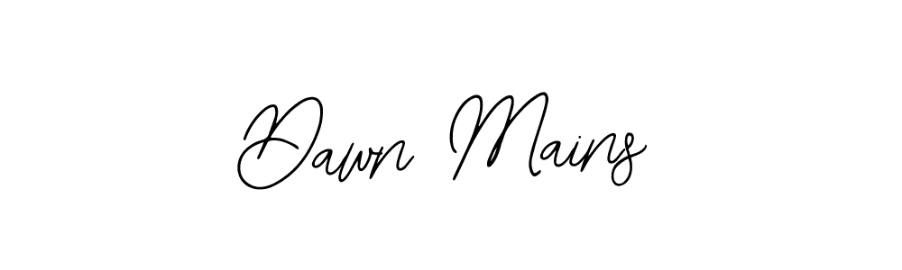 Design your own signature with our free online signature maker. With this signature software, you can create a handwritten (Bearetta-2O07w) signature for name Dawn Mains. Dawn Mains signature style 12 images and pictures png