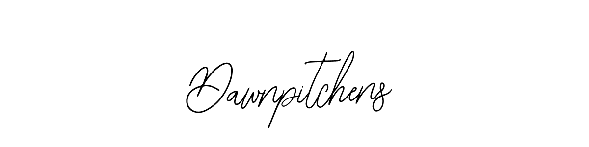 Design your own signature with our free online signature maker. With this signature software, you can create a handwritten (Bearetta-2O07w) signature for name Dawnpitchens. Dawnpitchens signature style 12 images and pictures png