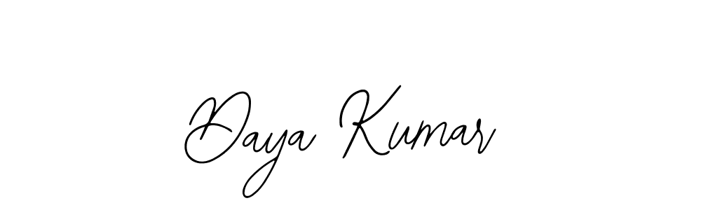 Design your own signature with our free online signature maker. With this signature software, you can create a handwritten (Bearetta-2O07w) signature for name Daya Kumar. Daya Kumar signature style 12 images and pictures png