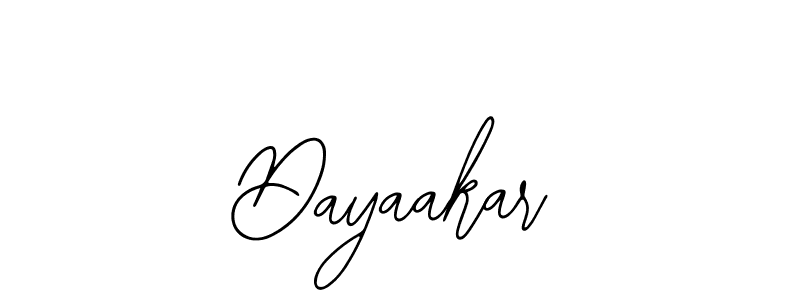 Use a signature maker to create a handwritten signature online. With this signature software, you can design (Bearetta-2O07w) your own signature for name Dayaakar. Dayaakar signature style 12 images and pictures png