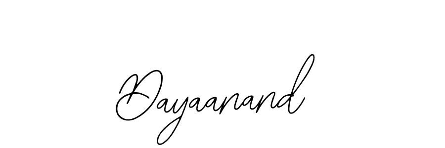 Use a signature maker to create a handwritten signature online. With this signature software, you can design (Bearetta-2O07w) your own signature for name Dayaanand. Dayaanand signature style 12 images and pictures png