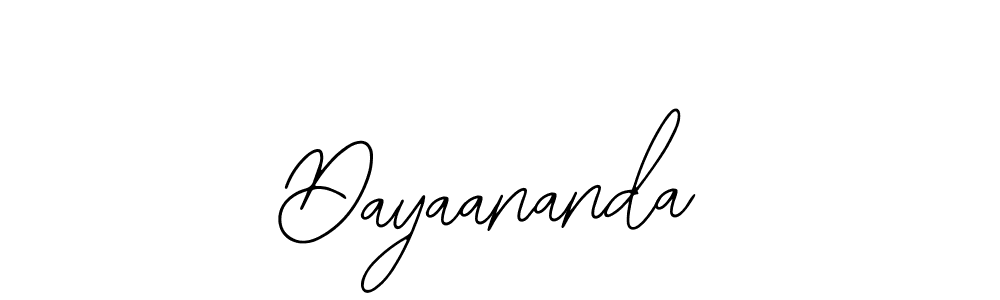 How to make Dayaananda name signature. Use Bearetta-2O07w style for creating short signs online. This is the latest handwritten sign. Dayaananda signature style 12 images and pictures png