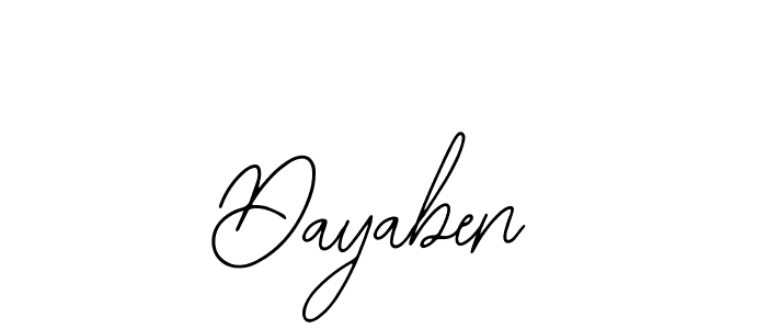 The best way (Bearetta-2O07w) to make a short signature is to pick only two or three words in your name. The name Dayaben include a total of six letters. For converting this name. Dayaben signature style 12 images and pictures png