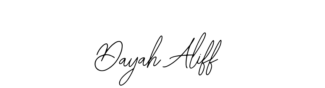 Also we have Dayah Aliff name is the best signature style. Create professional handwritten signature collection using Bearetta-2O07w autograph style. Dayah Aliff signature style 12 images and pictures png