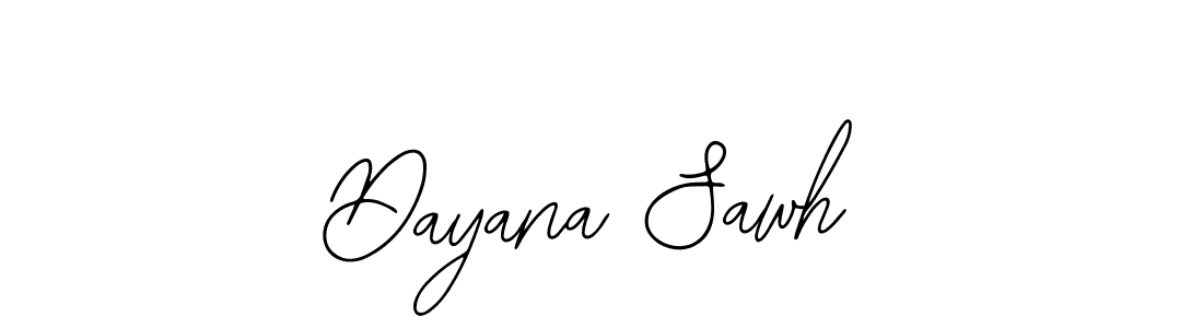 How to make Dayana Sawh name signature. Use Bearetta-2O07w style for creating short signs online. This is the latest handwritten sign. Dayana Sawh signature style 12 images and pictures png